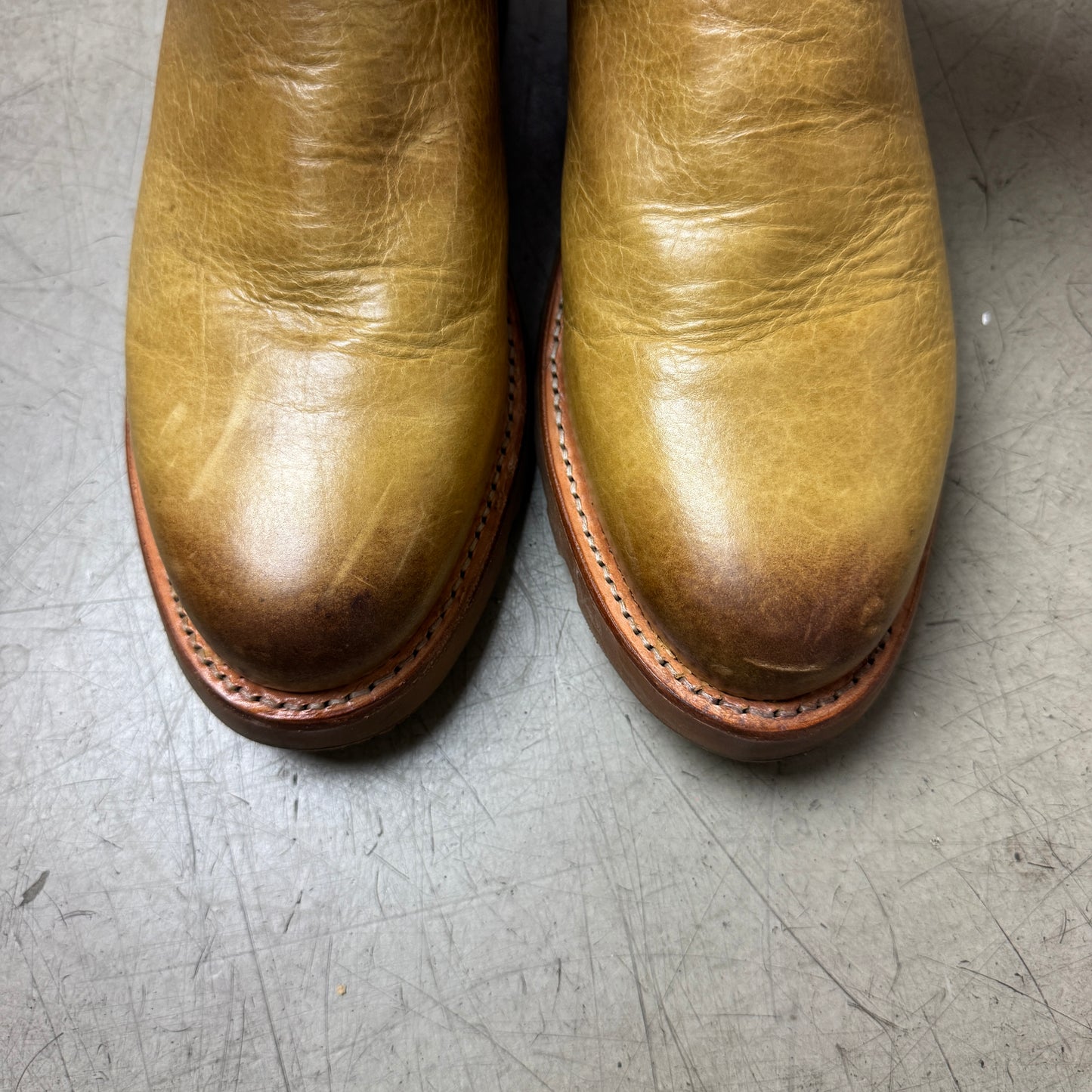 (42) Tecovas Ranch Wear Cowboy Boots Lederstiefel Camel Braun US9