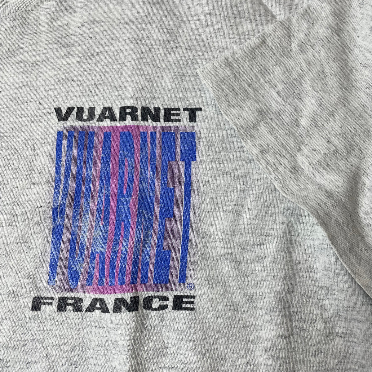 (XL) 1990s Vuarnet France Tshirt grau blau