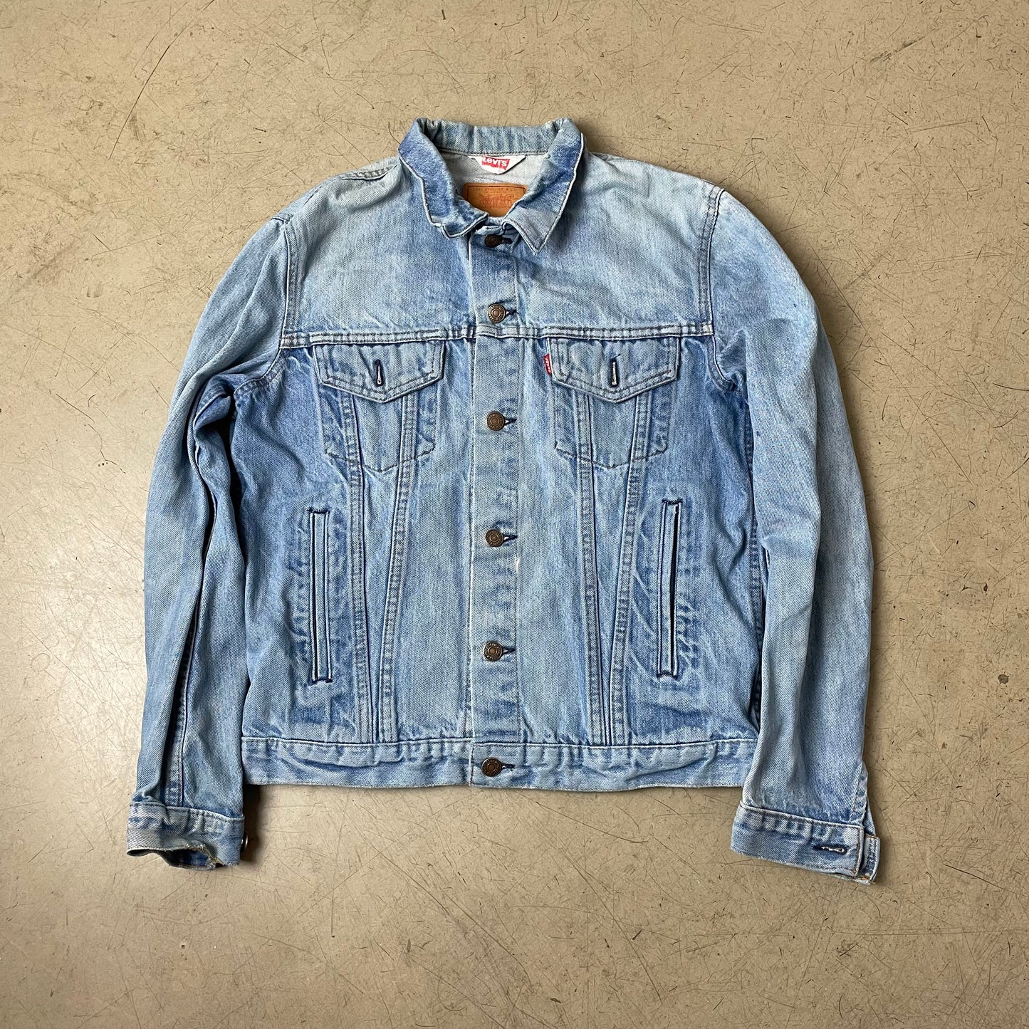 (S) 1983 Levi’s Denim Jacket Jeansjacke faded hellblau