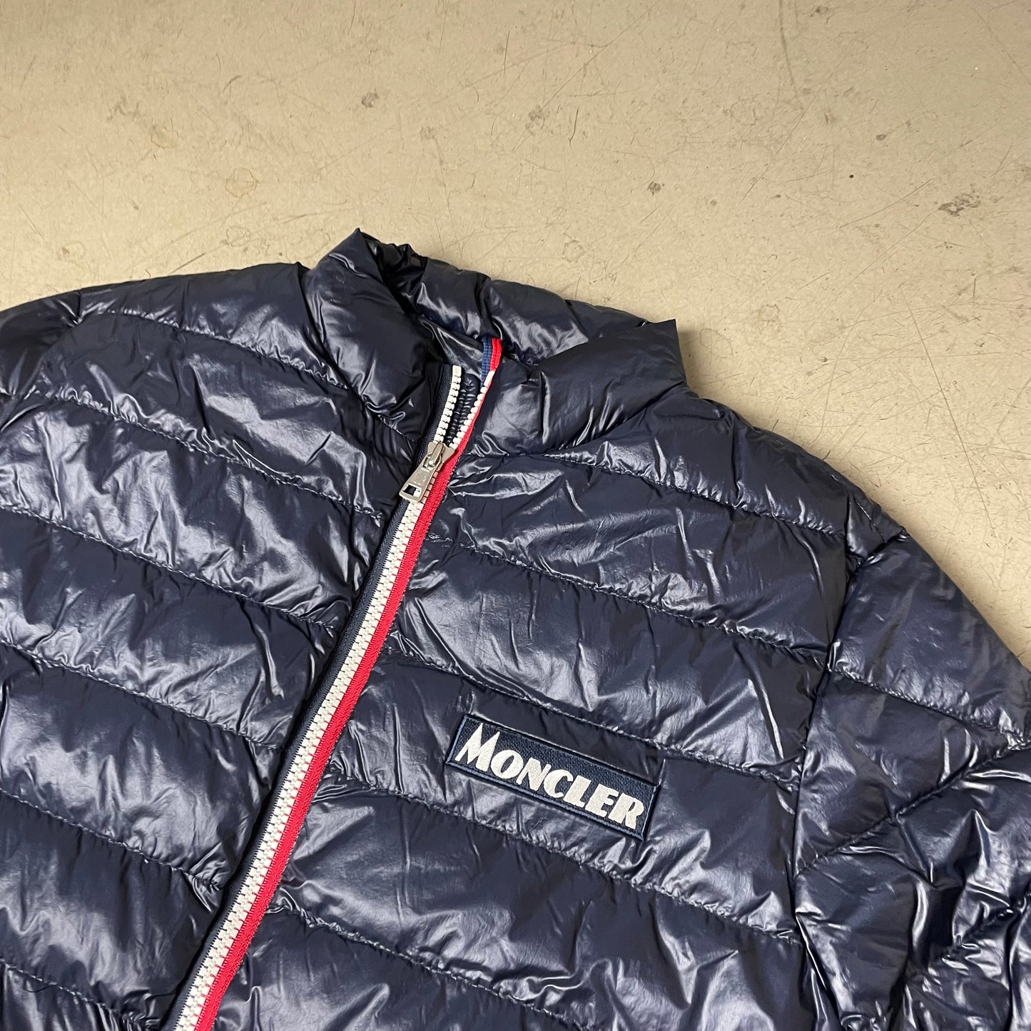 (XL) Moncler Puffer Jacke Navy blau Longue Saison Sz 6