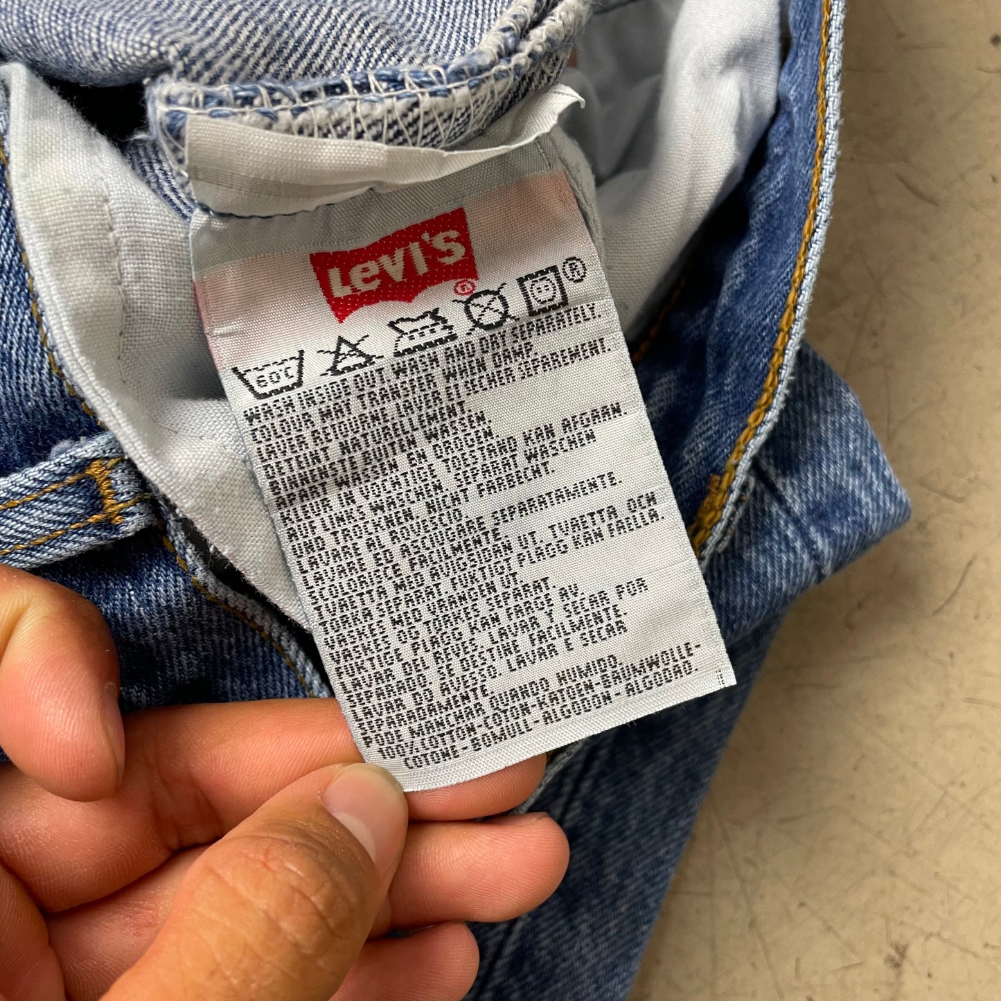 (L) Levi’s 501 Jeanshose hellblau W34L32