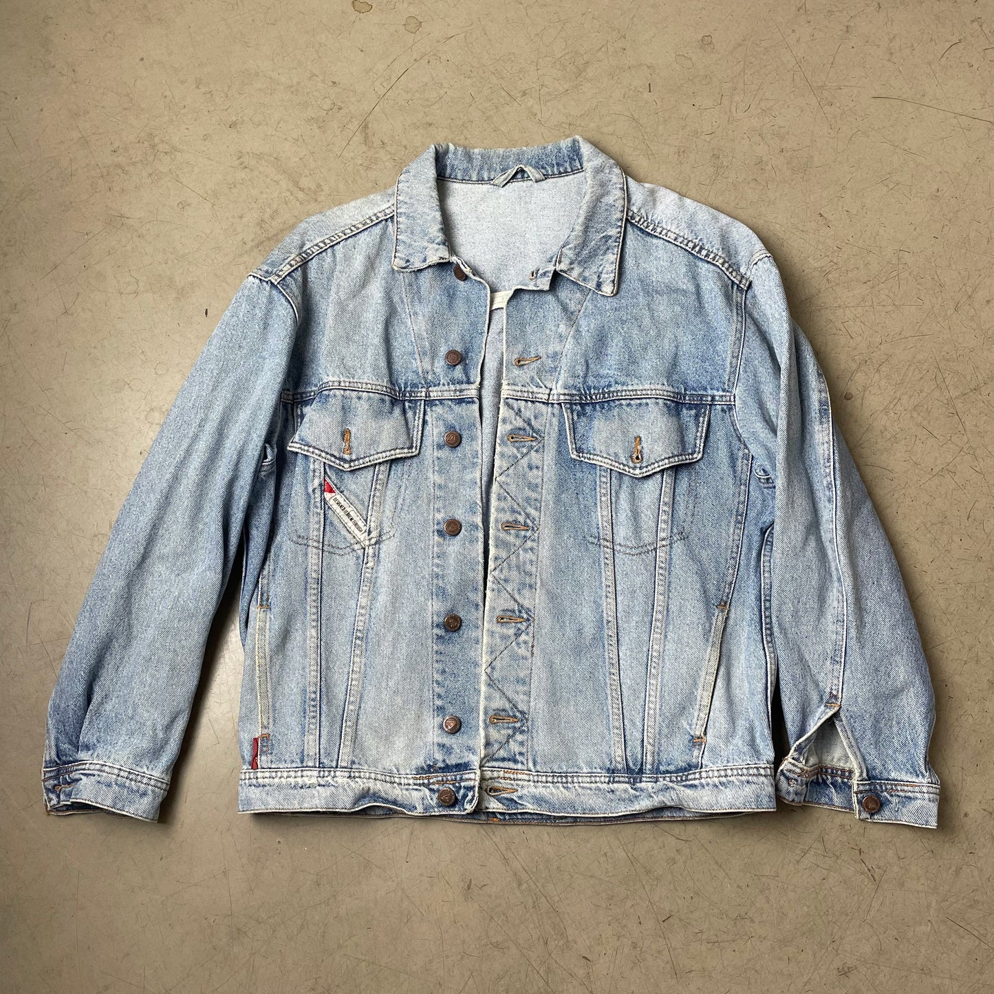 (XL) Vintage Mac Jeansjacke hellblau