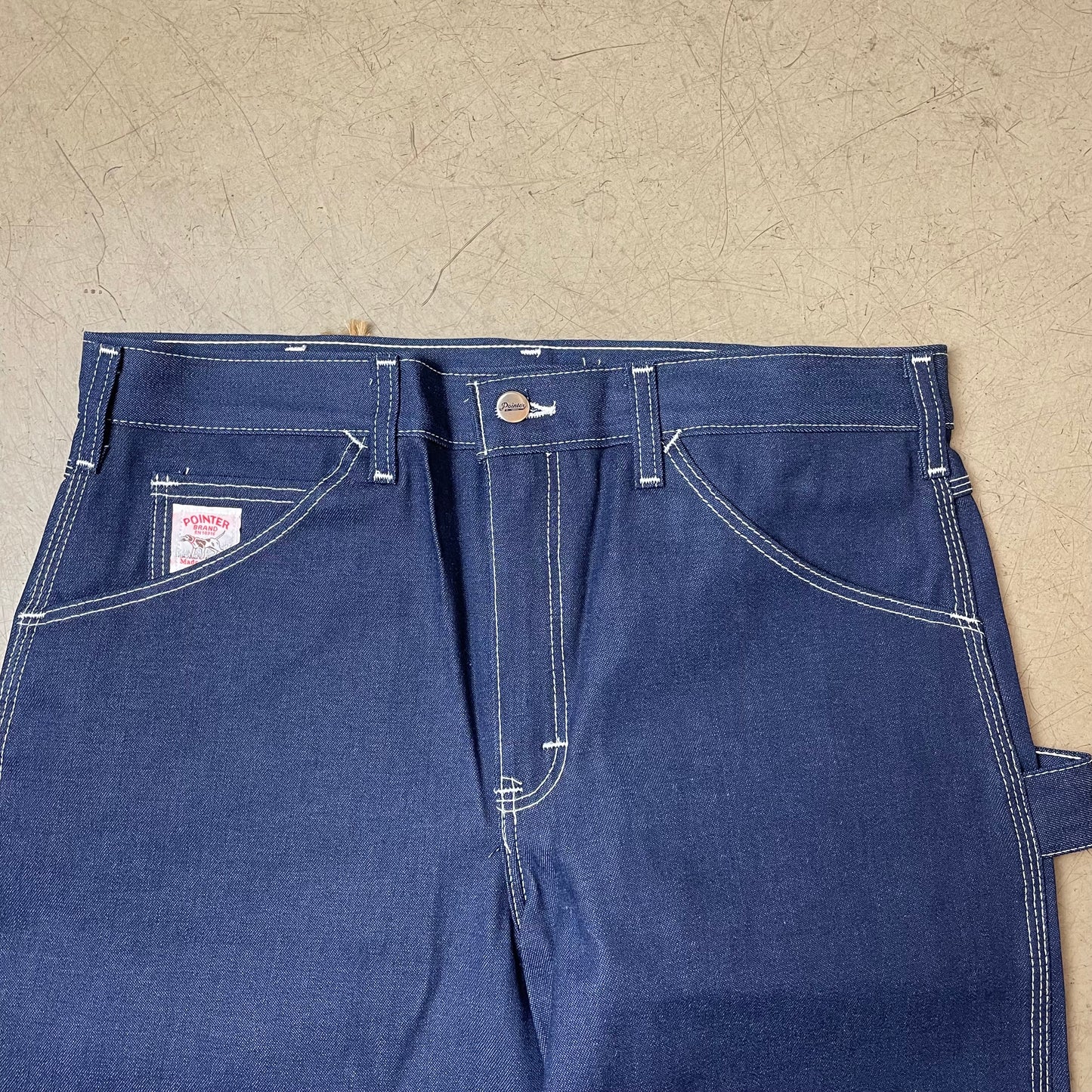 (XL) Pointer Brand US Workwear Carpenter Denim Jeanshose Navy W36L34