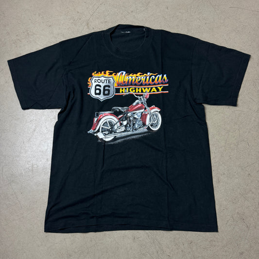 (XL) Route 66 Biker T-Shirt
