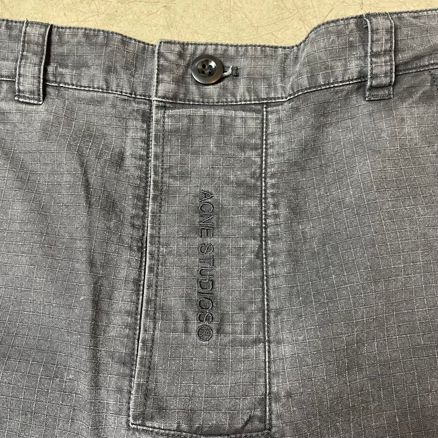 (M) Acne Studios Heavy Cargo Pants washed grau 46