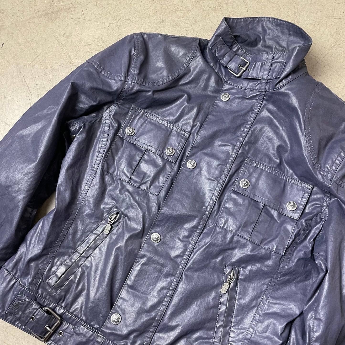 (S-M) Belstaff Wmn Jacket Navy blau