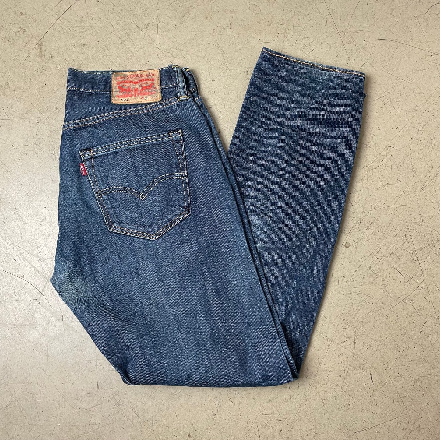 (M) 501 Levi’s Jeanshose blau W32L34