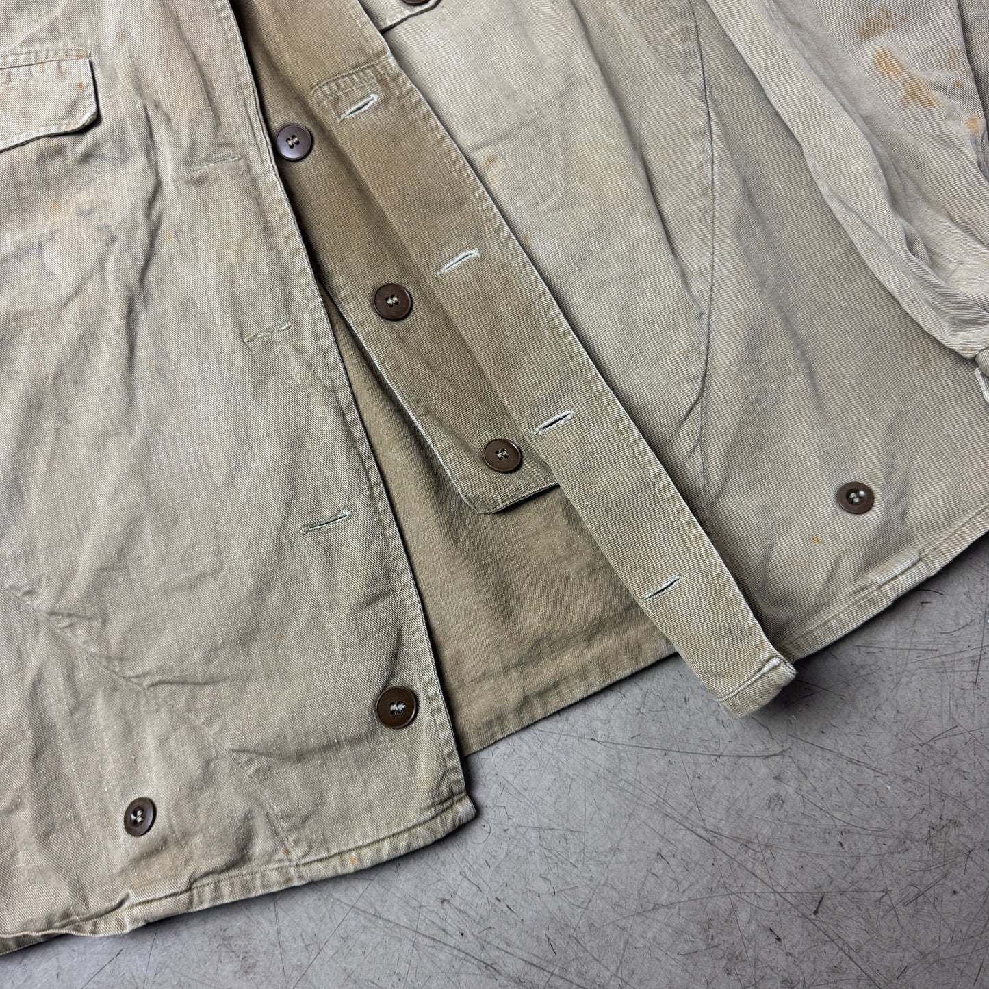 (M) Rare 1960s DDR Repaired Work Shirt