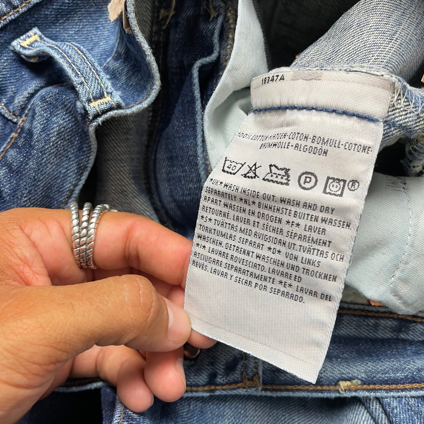 (M) Levi’s 507 Jeanshose faded blau W31L34