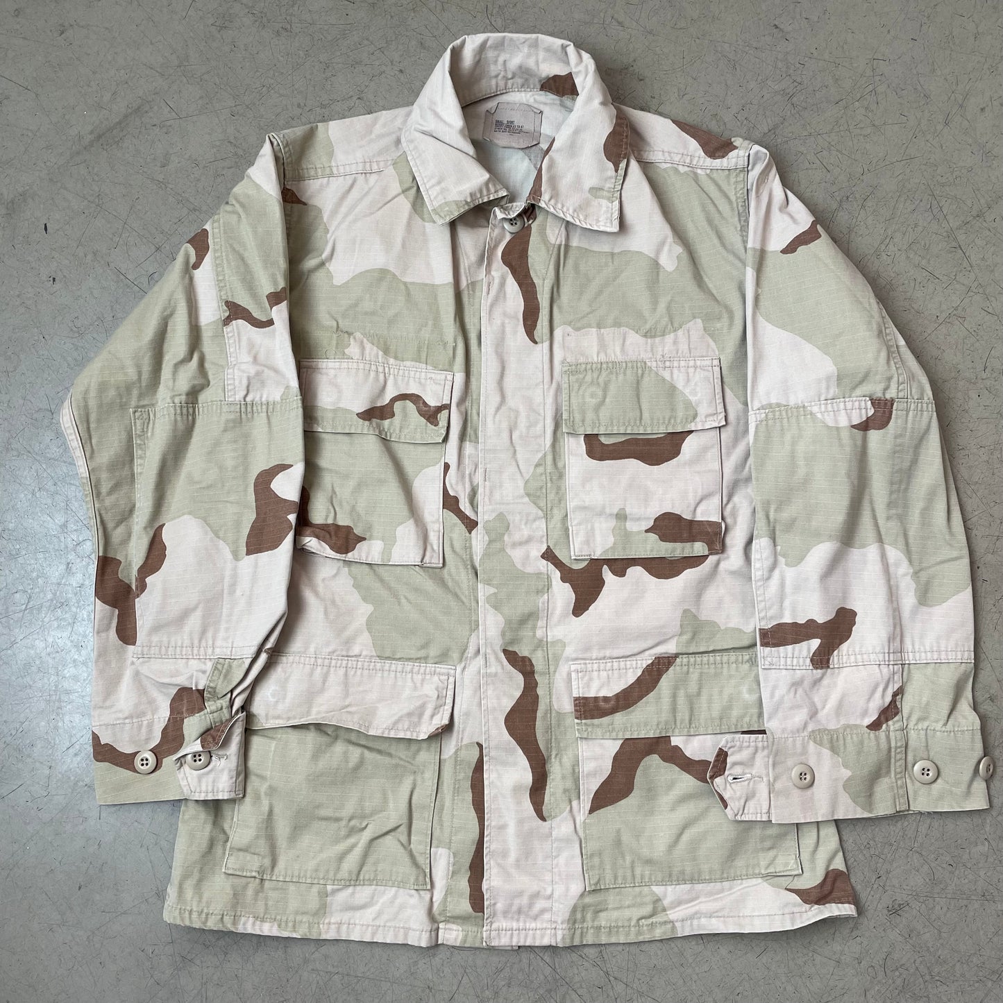 (S) US Army Camo Jacket Sand Khaki beige
