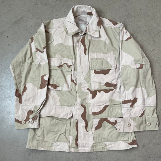 (S) US Army Camo Jacket Sand Khaki beige