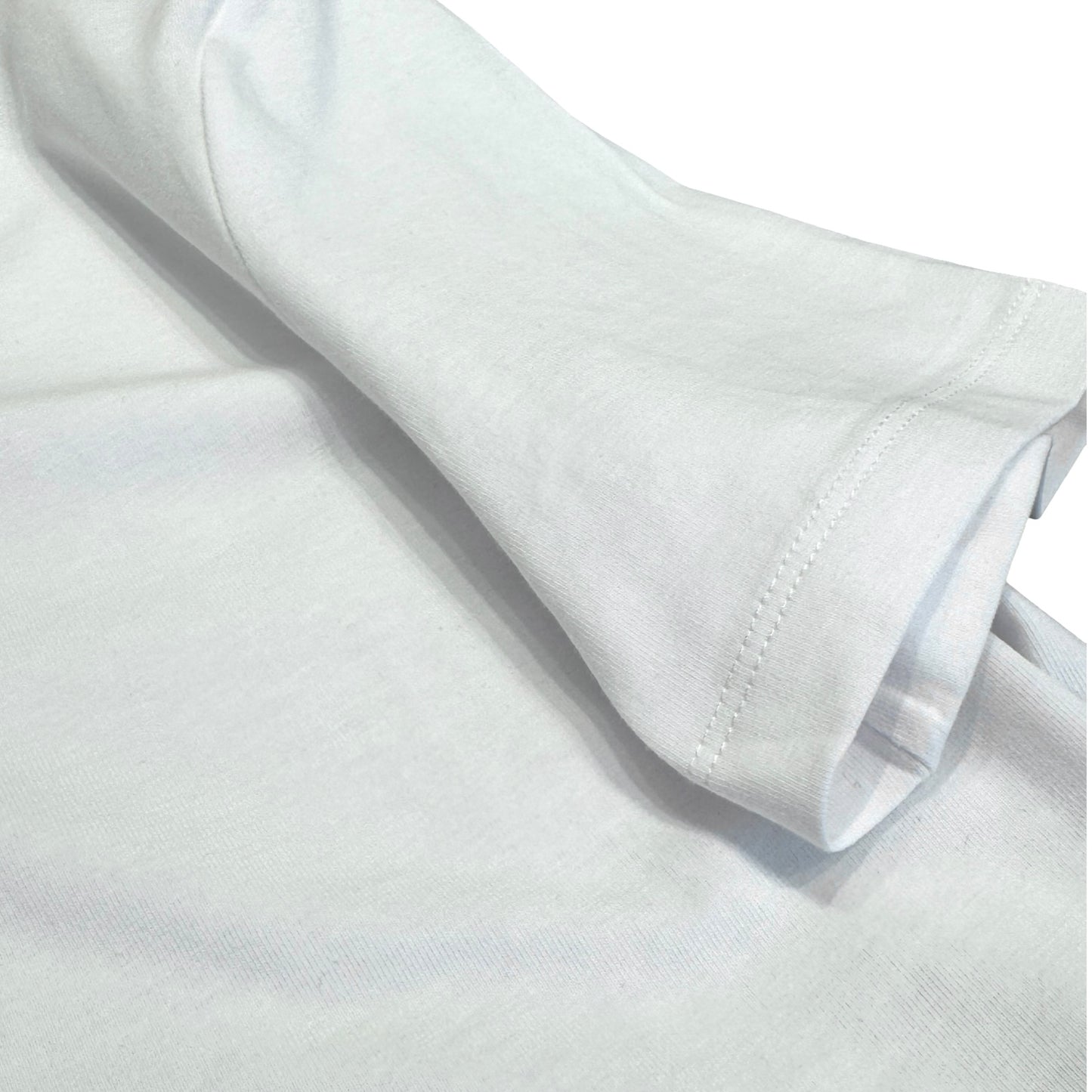RETROAREA BASIC CROPPED SLIM T-SHIRT (WHITE)