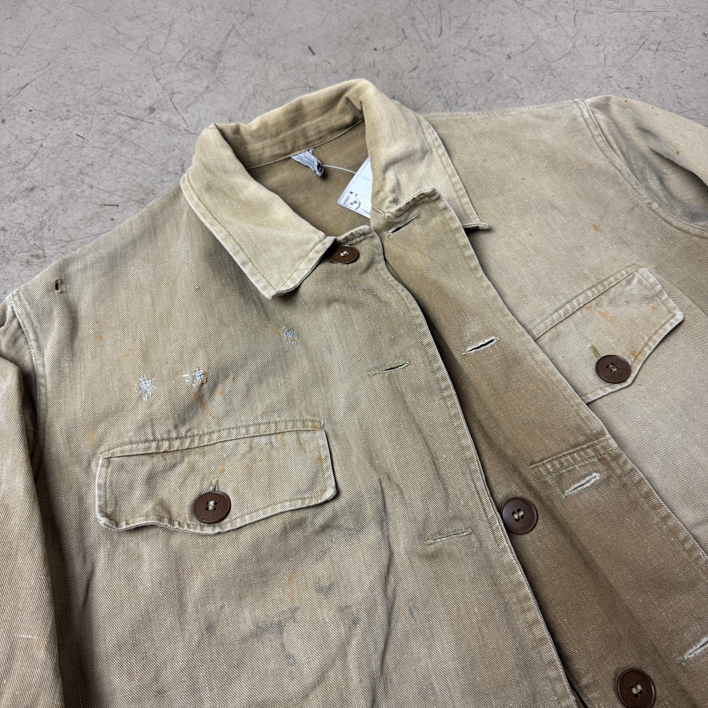 (M) Rare 1960s DDR Repaired Work Shirt