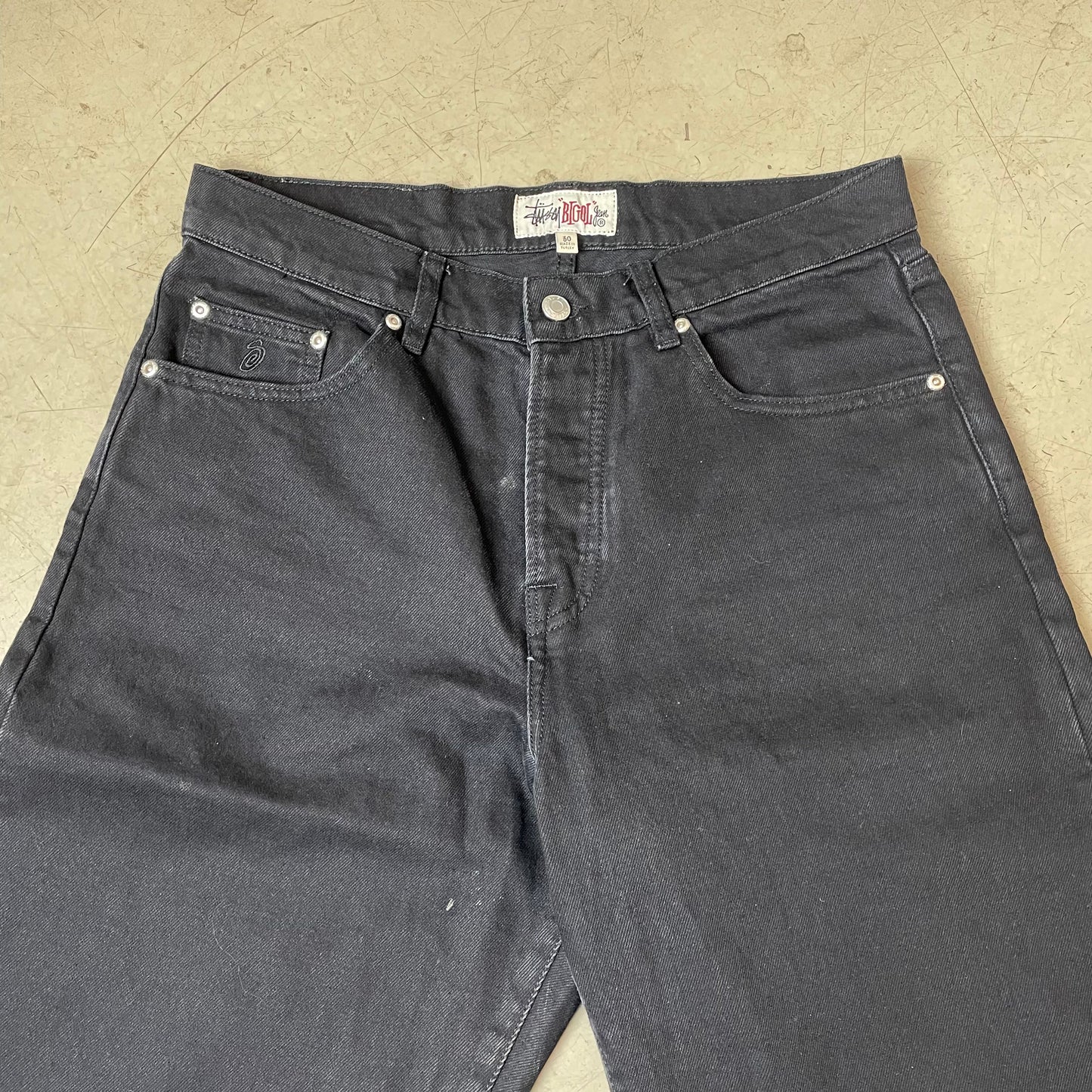 (L) Stüssy Jeanshose Denim schwarz W30