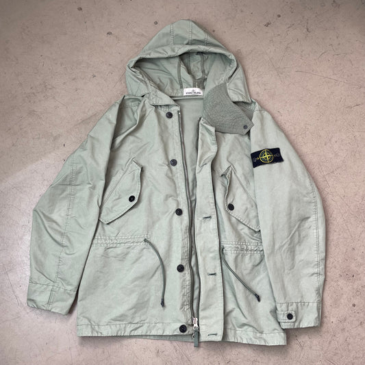 (M-L) Stone Island Parka Jacke grün oliv