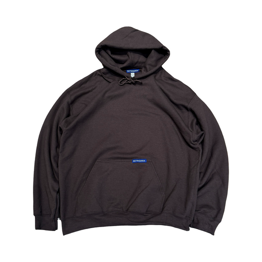 RETROAREA BASIC HOODIE (CHOCOLATE BROWN)