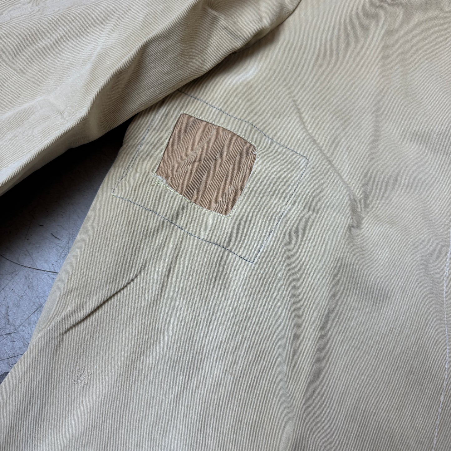 (L) Rare 1970s Moleskin Euro Work Shirt