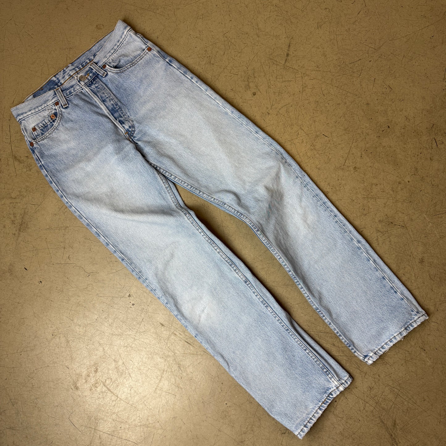 (S) 1990s Wmn Levi’s 501 Jeanshose Hellblau W30/L32