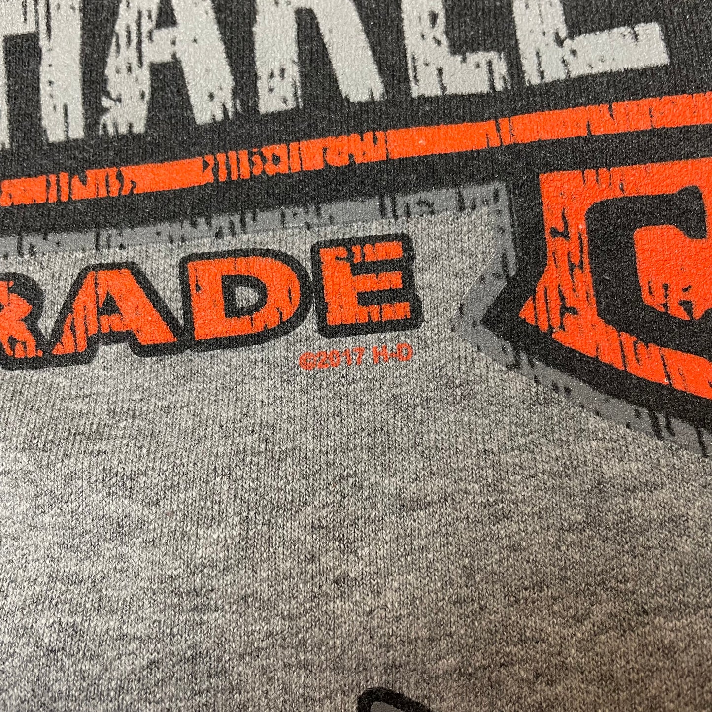 (M) 2017 Harley Davidson Big Logo Hoodie grau Pocono Mountain