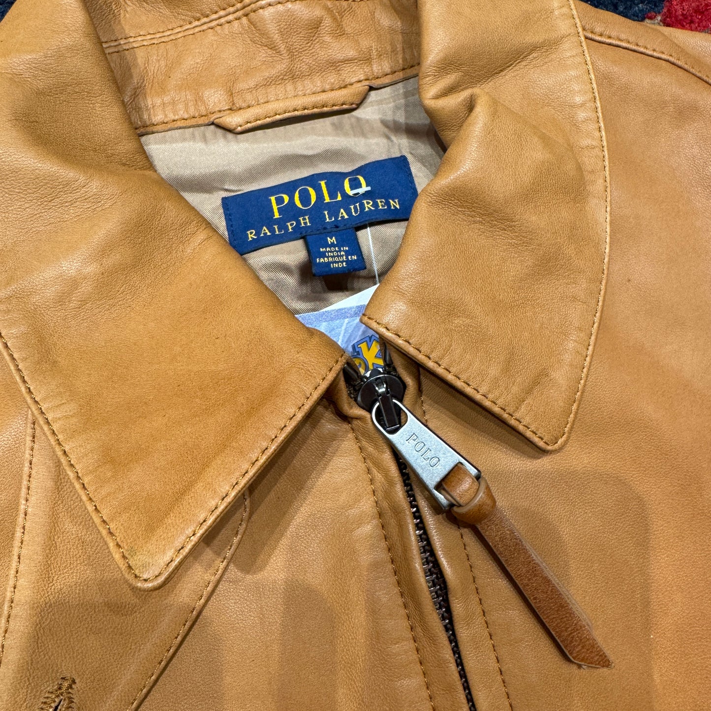 (M) 21' RALPH LAUREN LEDERJACKE