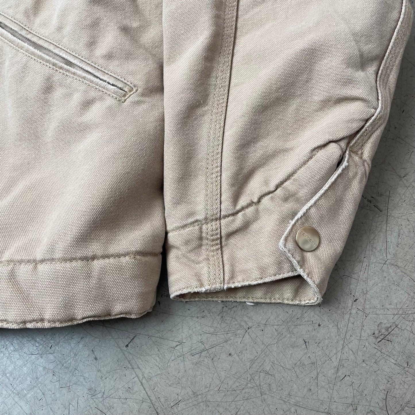 (L) Carhartt Padded Detroit Jacke beige