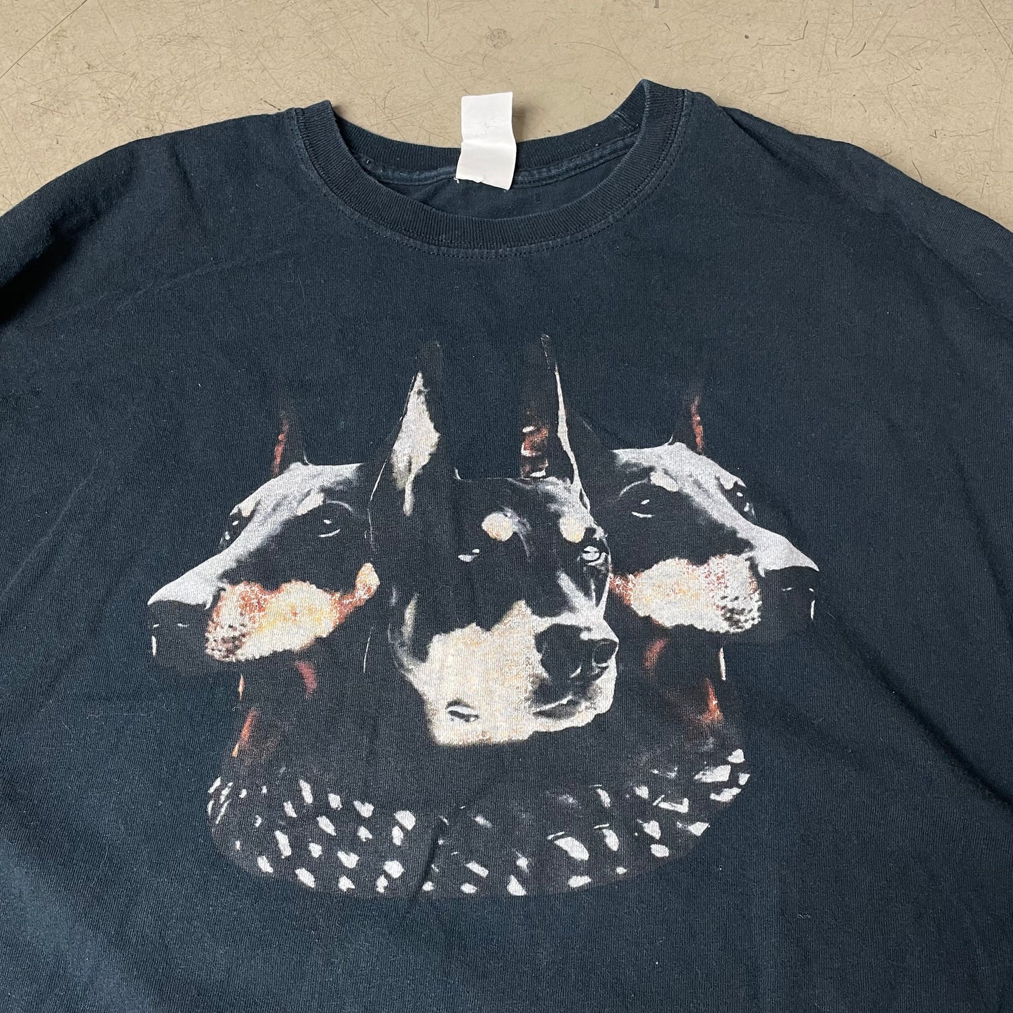 (XXL) Without Warning Tour Merch Dobermann Print Longsleeve schwarz