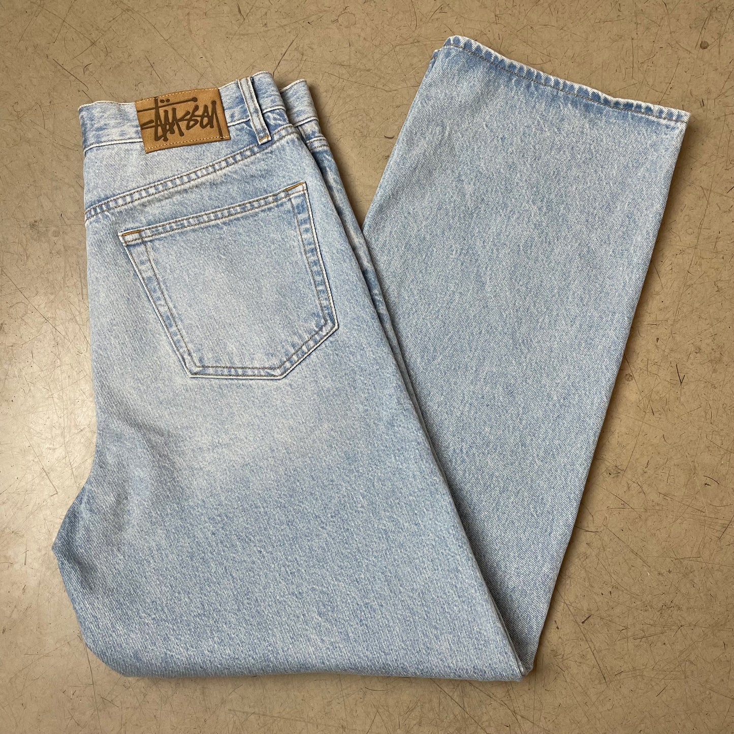 (M) Stüssy Jeanshose Denim straight cut hellblau W30