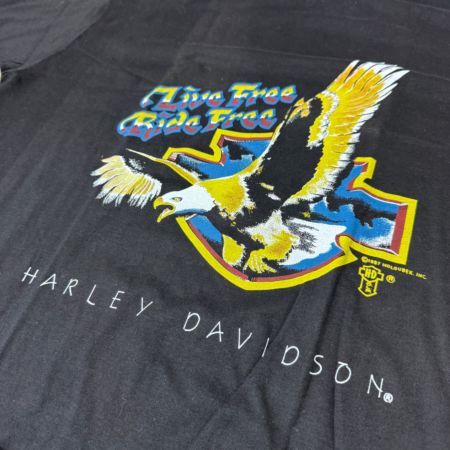 (L) Harley Davidson Eagle T-shirt