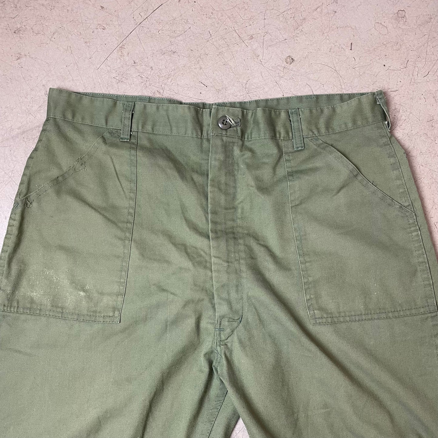 (XL) US Army Front Pocket Utility Fatigue Pants olivgrün W38L32