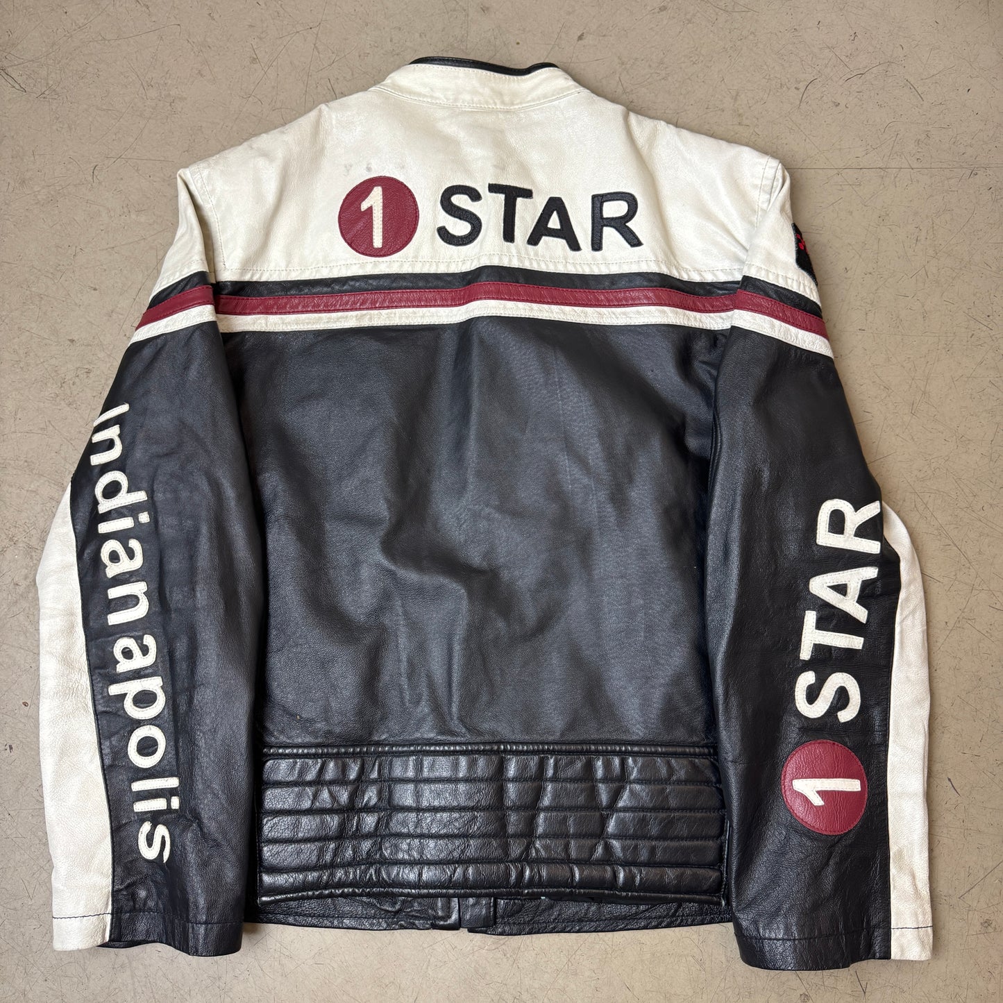 (XL) Racing Biker Lederjacke