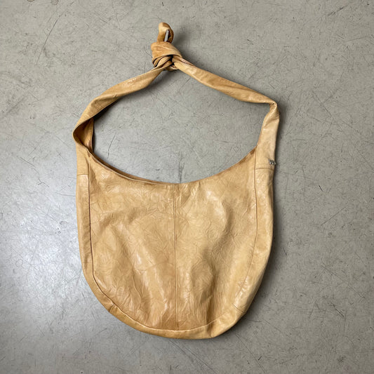 Y3 x Adidas Leather Sling Bag Ledertasche beige braun