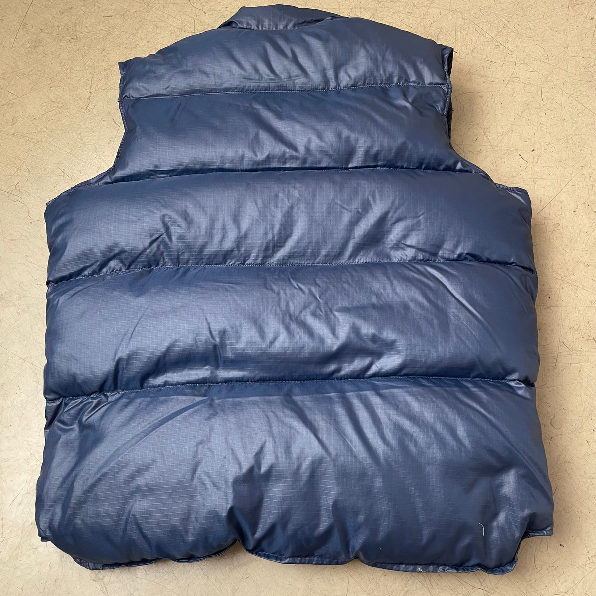 (L) Vintage Down Fill Country USA Puffer Weste dunkelblau Navy