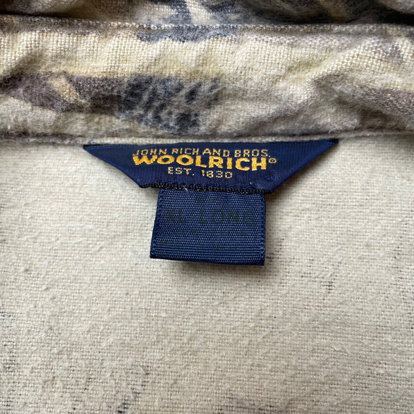 (XXL) Woolrich Realtree Camo Hemd beige grün Tag XL Long