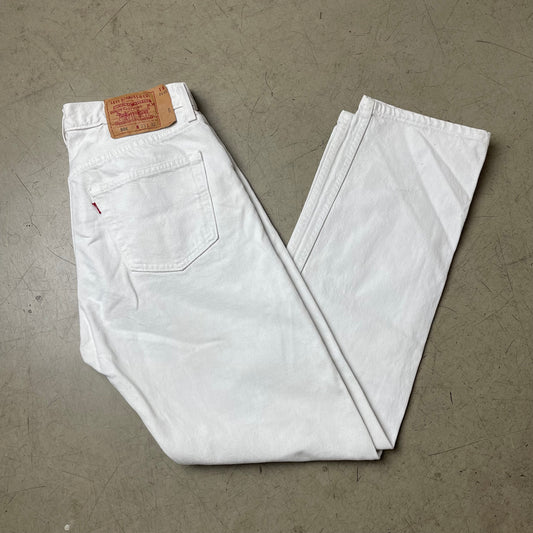 (M) Wmn Levi’s 501 Jeanshose Denim weiß W33/L32