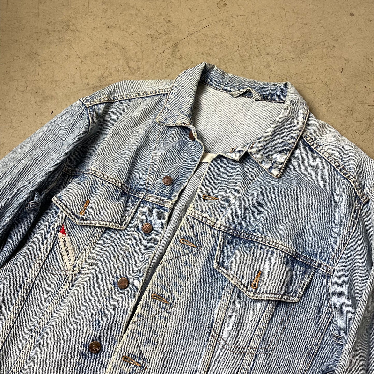 (XL) Vintage Mac Jeansjacke hellblau
