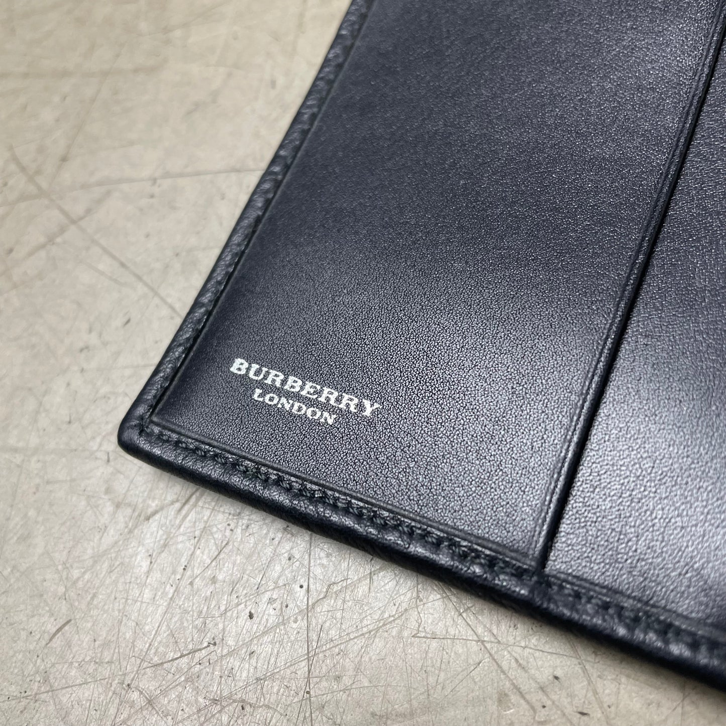 Burberry London Leder Geldbeutel schwarz
