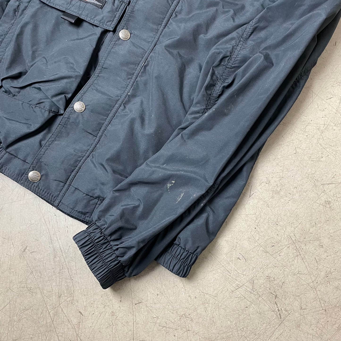 (M) Vintage Harley Davidson Harrington Jacket schwarz