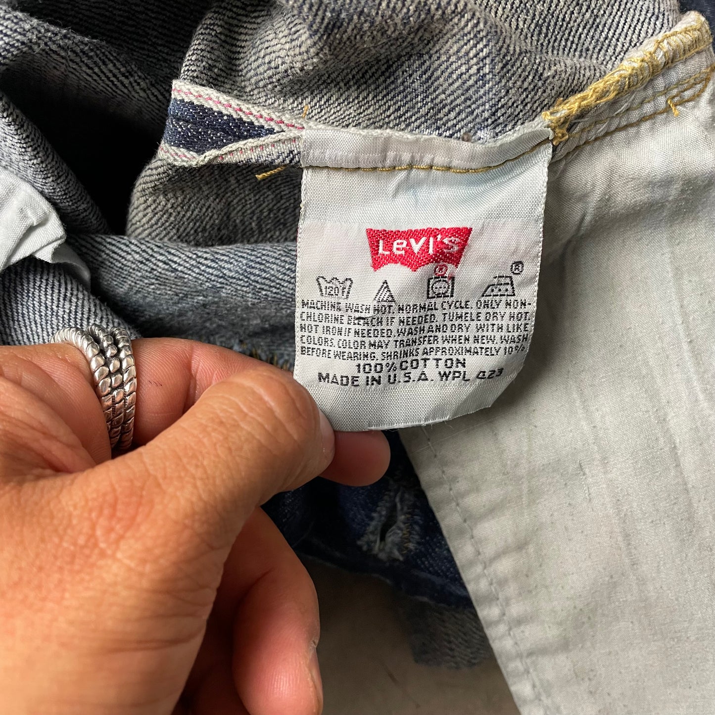 (M) Vintage 1993 Levi’s Big E Selvedge Selvage Jeanshose faded Blue W31/L30