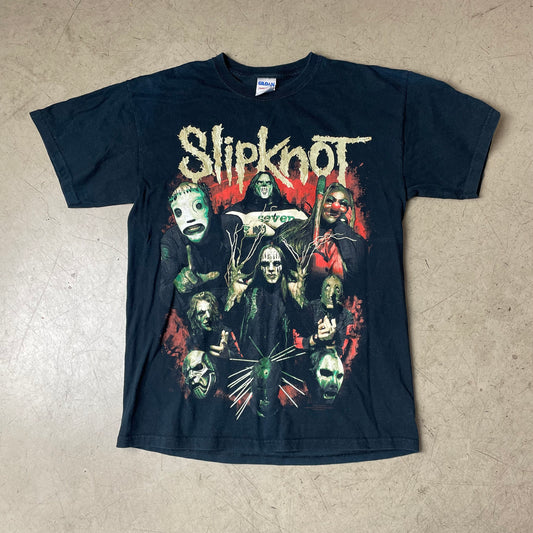 (M) Slipknot Band Tshirt schwarz rot
