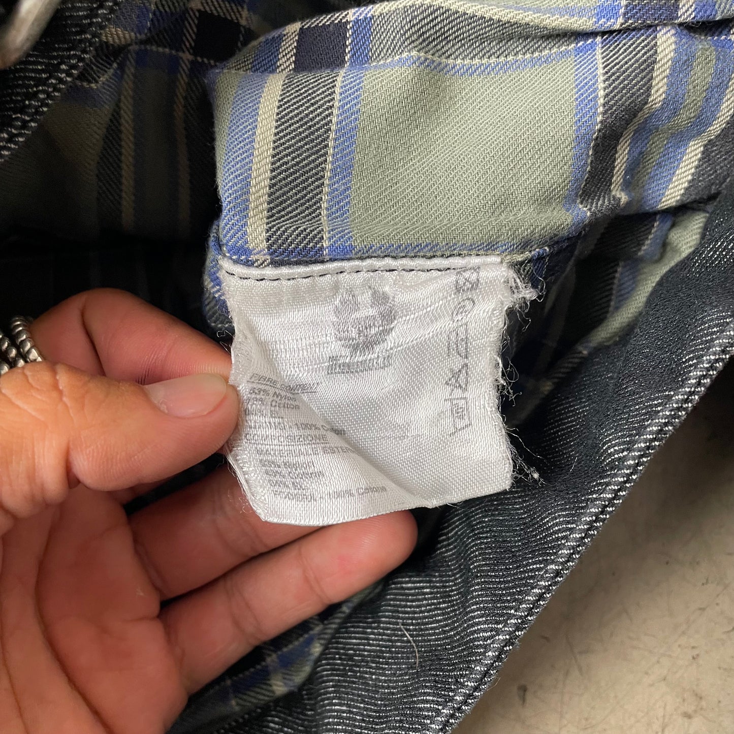 (S) Belstaff Wmn Denim Racing Jacket Navy blau grau