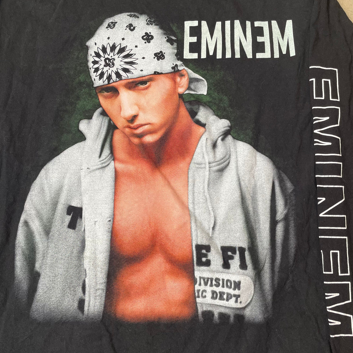 (L) Eminem Rap Shirt Longsleeve schwarz