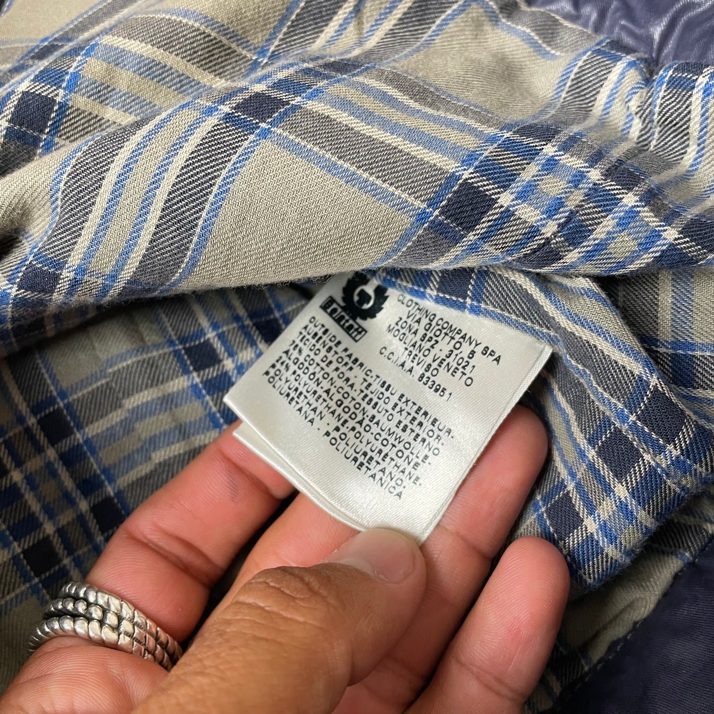 (S-M) Belstaff Wmn Jacket Navy blau