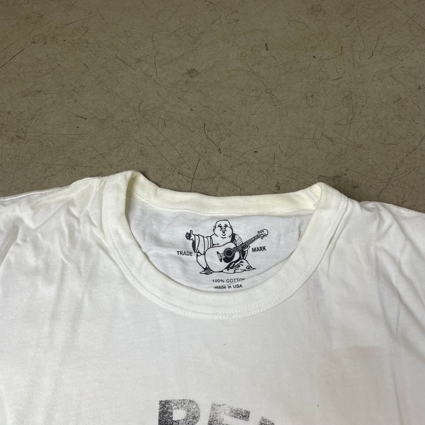 (M) True Religion World Tour Print Big Logo Tshirt weiß
