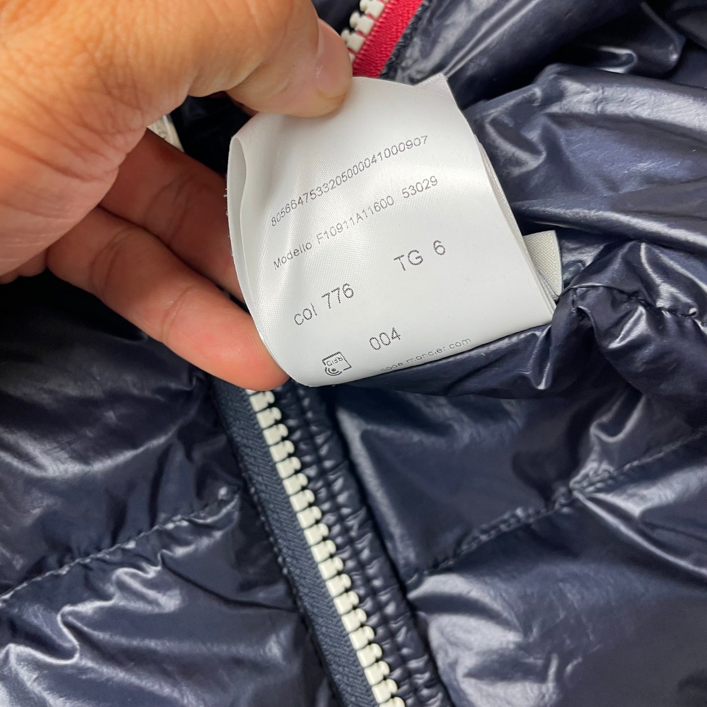(XL) Moncler Puffer Jacke Navy blau Longue Saison Sz 6