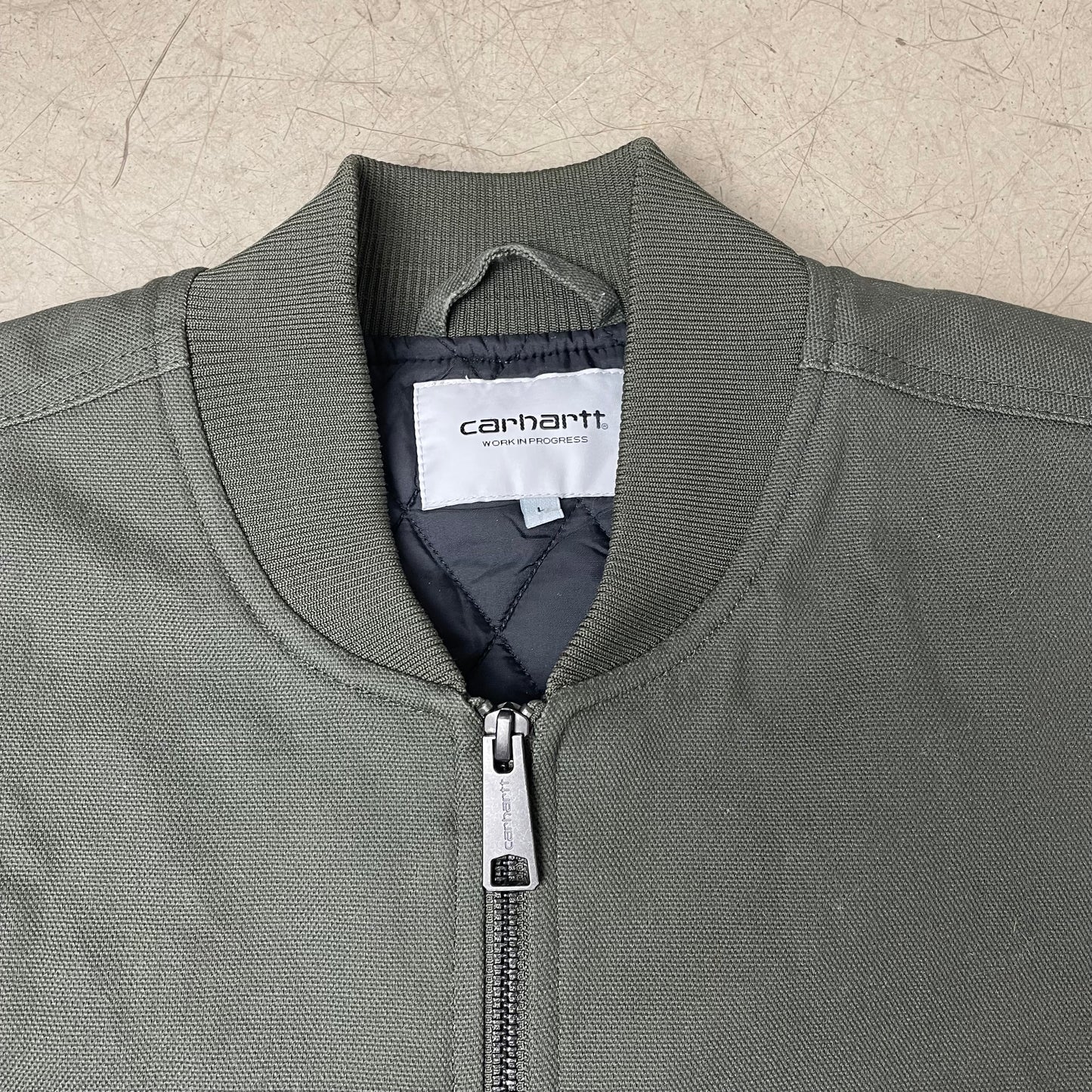 (L) Carhartt WIP Duck Weste oliv grün