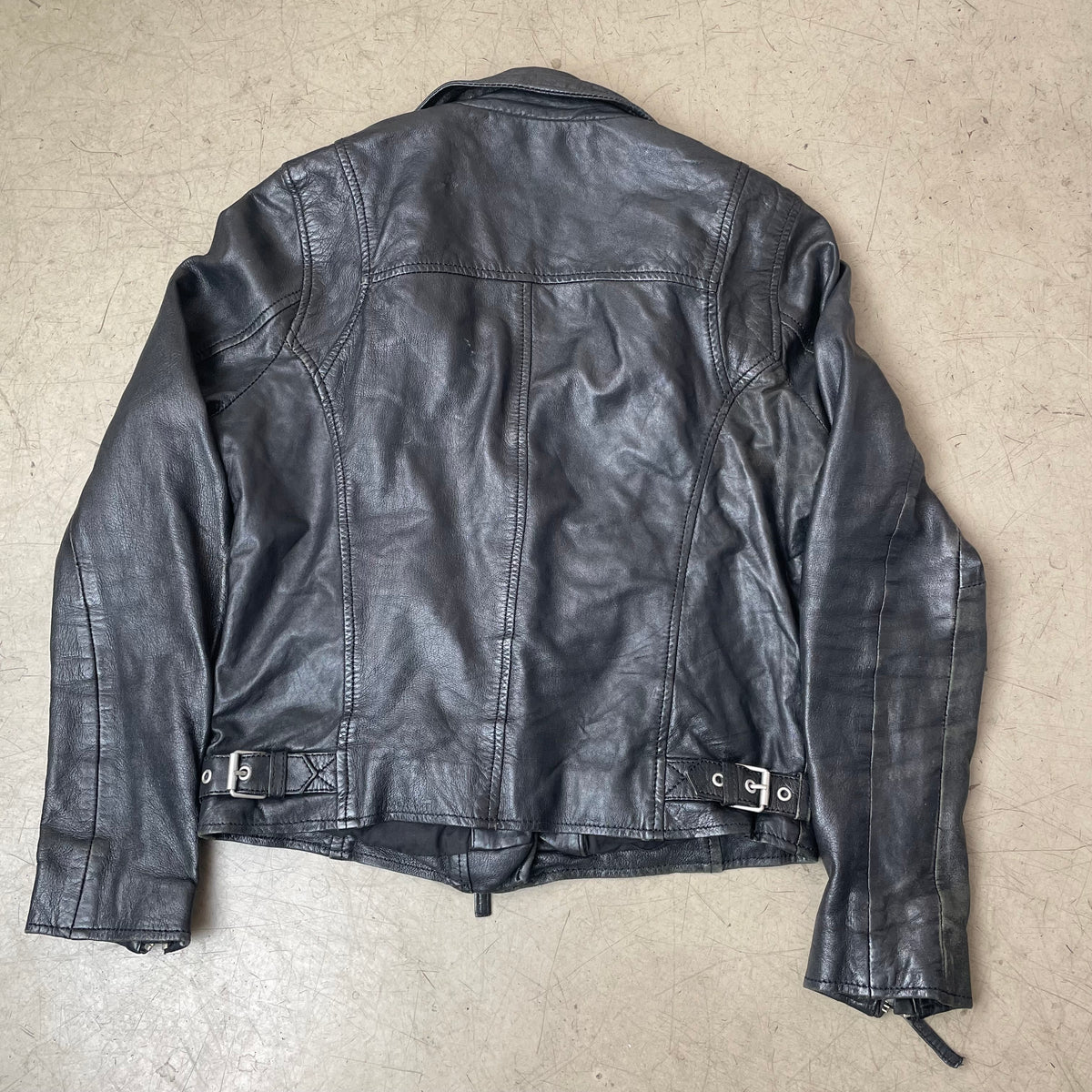 (S) Gipsy Biker Lederjacke slim fit schwarz Damen