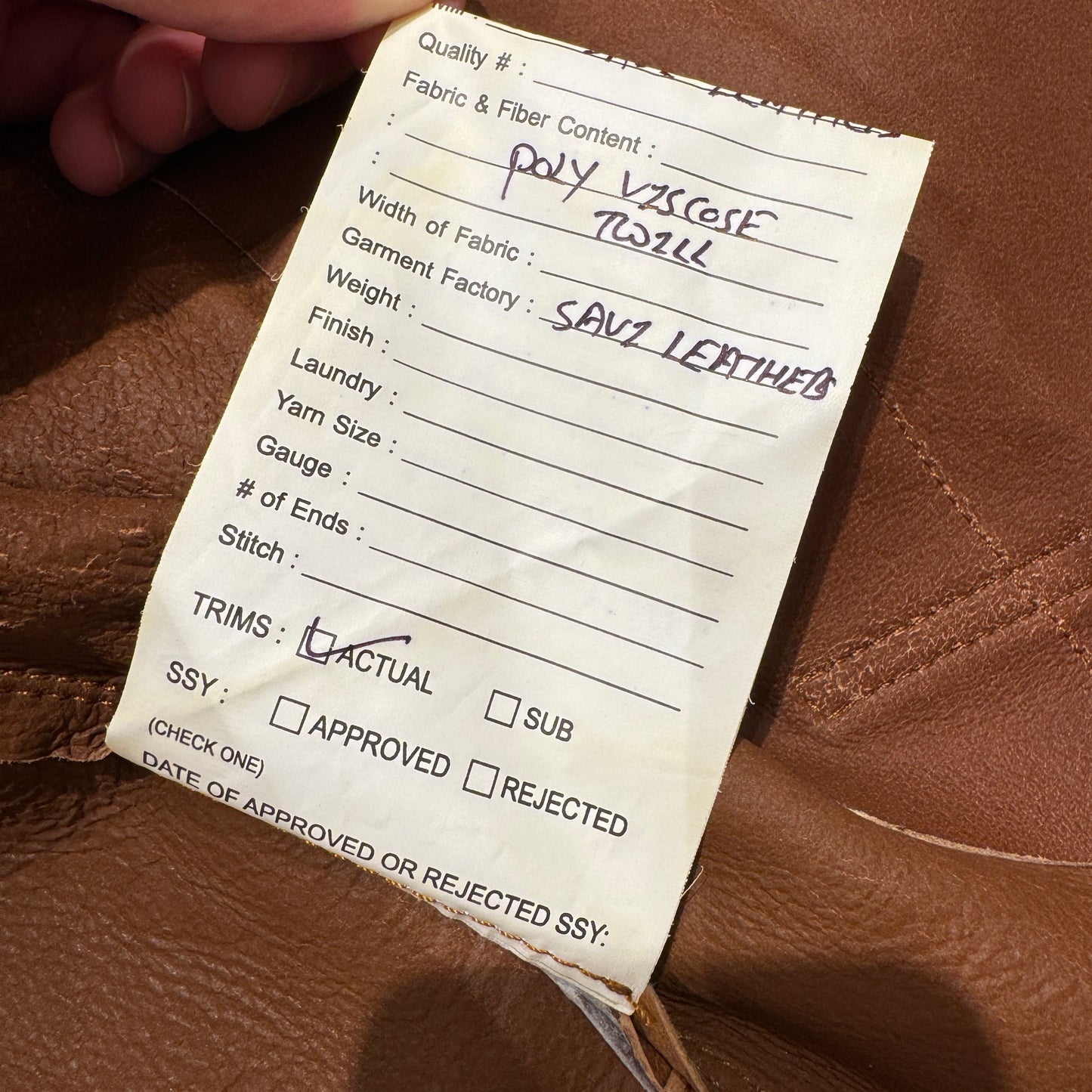 (M) 21' RALPH LAUREN LEDERJACKE