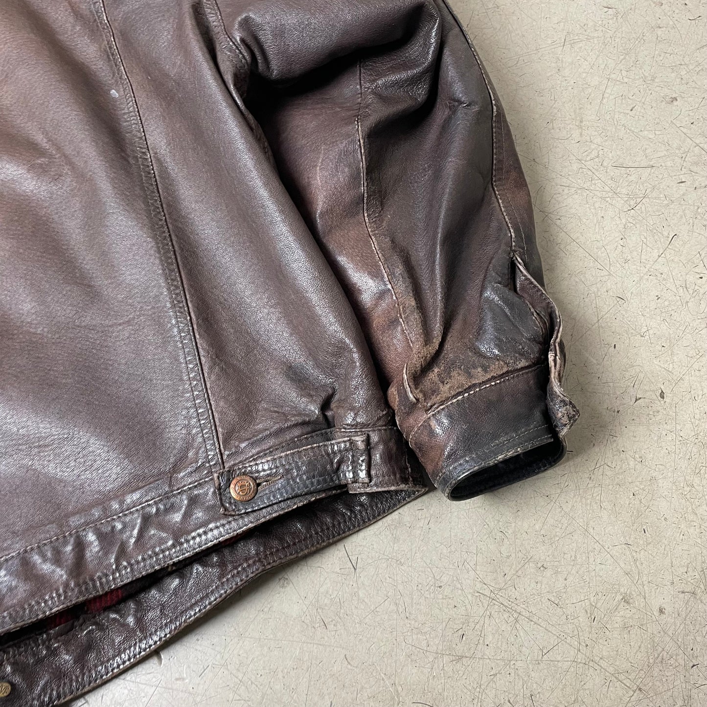 (XL-XXL) Marlboro Classics Lederjacke braun