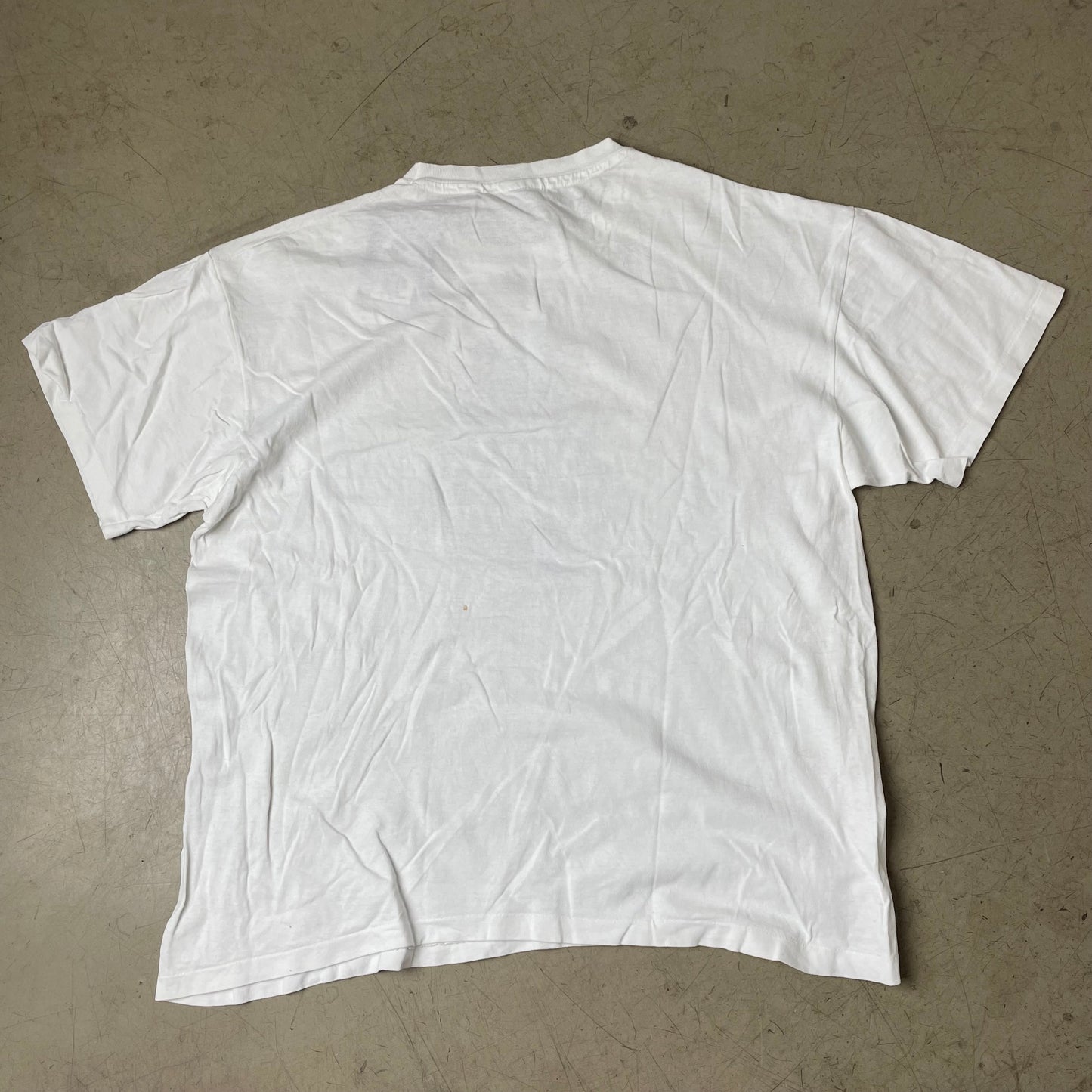 (L) 1990s Hanes Singlestitch Print Tshirt weiß The Only One