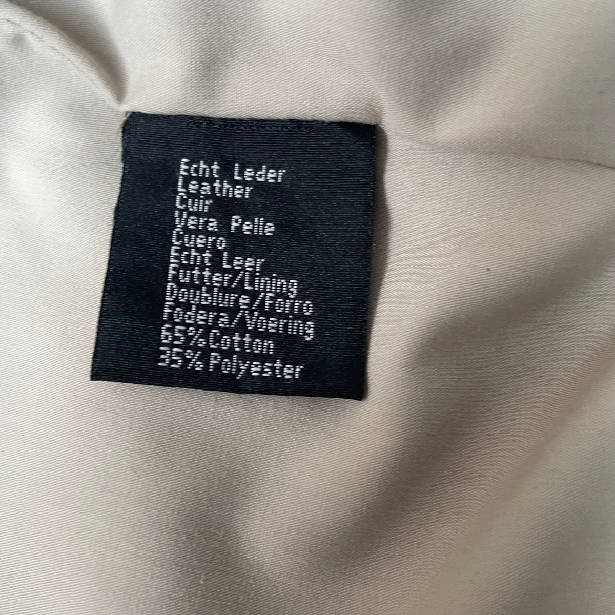 (L) Lederjacke Racing braun creme